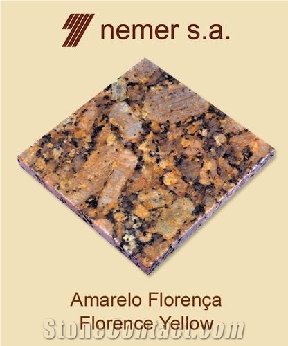 Amarelo Florenca Granite Slabs & Tiles, Brazil Yellow Granite