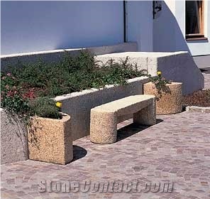 Yellow Granite Bench,Outdoor Furniture