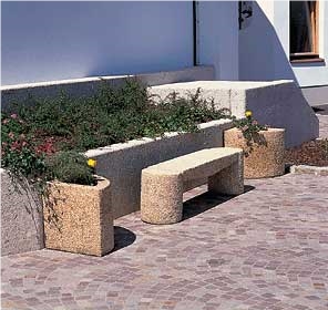 Yellow Granite Bench,Outdoor Furniture