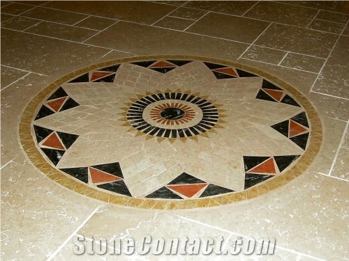 Natural Stone Mosaic Rosone Madellion