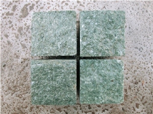 Green Granite Paving Stone,Cobble Stone