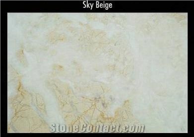 Sky Beige Marble Slabs & Tiles, Egypt Beige Marble