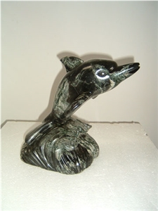 Black Marble Animal Sculpture