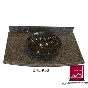 Black Granite Sink&Basin Dhl-K50