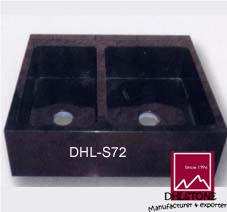 China Black Granite Sink Dhl-S72