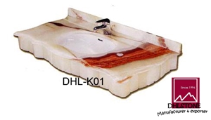 Dhl-K01 White Onyx Bath Top