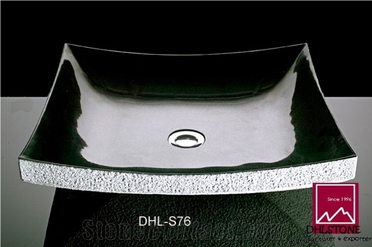 Dhl-S76 Black Granite Sink