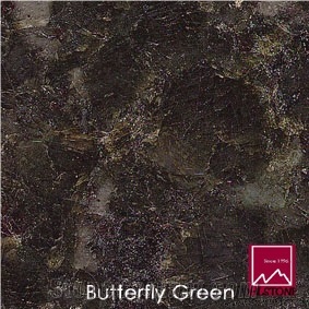 Hebei Butterfly Green Granite Slabs & Tiles, China Green Granite