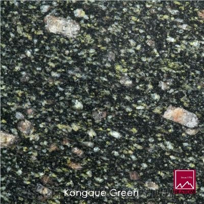 Pingyi Kongque Lue Granite Slabs & Tiles, China Green Granite