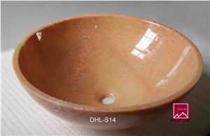 Yellow Onyx Sinks