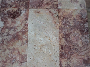 Red Travertine Tiles