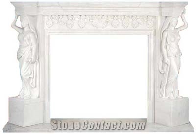 Marble Mantel - CNB W1 Fireplace