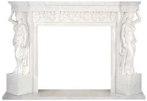 Marble Mantel - CNB W1 Fireplace