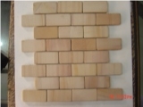 Teak Wood Marble Mosaic(B-2a)