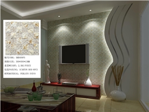 Xmd009ps China Yellow Onyx Mosaic Wall