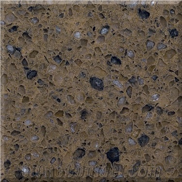 Brown Bedrock Quartz Stone Slabs&Tiles