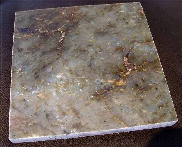 Labradorite Green Granite Slabs & Tiles, Madagascar Green Granite