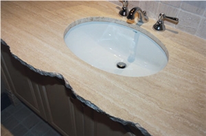 Beige Travertine Bath Top