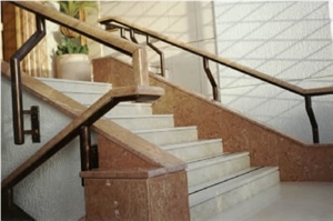 White Marble Stairs