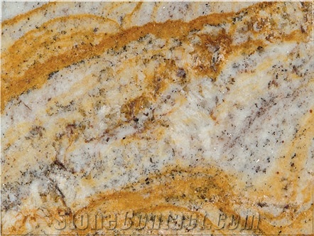 Golden Himalaya Granite Slabs & Tiles, Brazil Yellow Granite