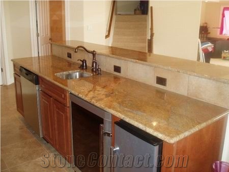 Yellow Granite Jerusalem Countertop From United States
