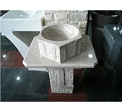 White Granite Pedestal Sinks