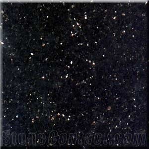 Black Galaxy Granite Slabs&Tiles, India Black Granite