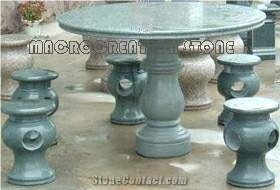 Granite Marble Stone Table and Bench
