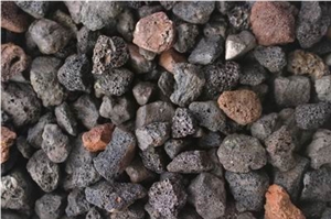 Black Scoria Pebble Stone, Black Basalt Pebble Stone