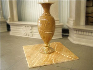 Yellow Onyx Vase