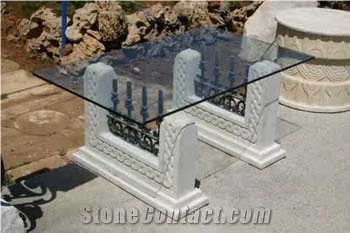 White Marble Table Stand Furniture