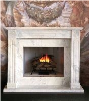 Calacatta White Marble Fireplace