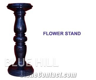 Black Granite Flower Stand