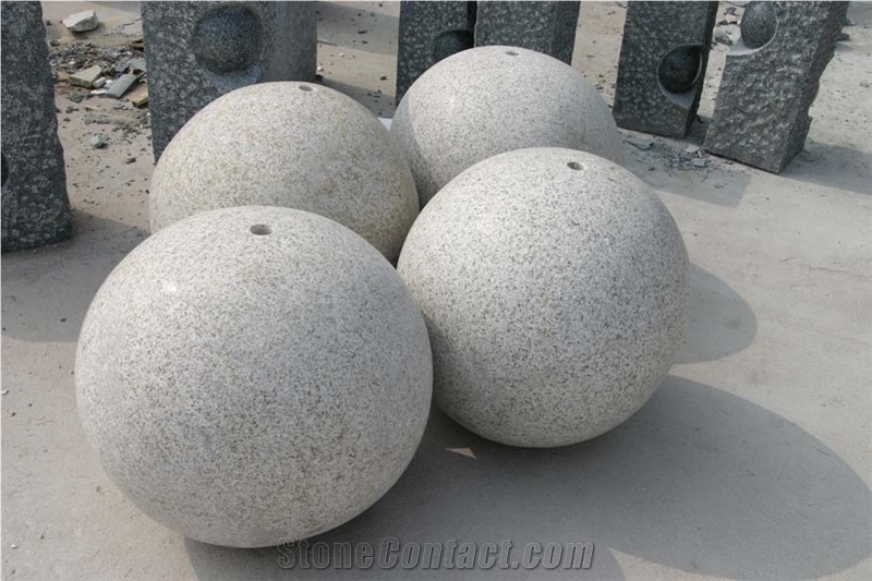 White Granite Fountain Ball,Sphere Balls