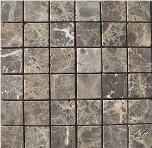 Dark Emprador Tumbled- Mesh Tiles