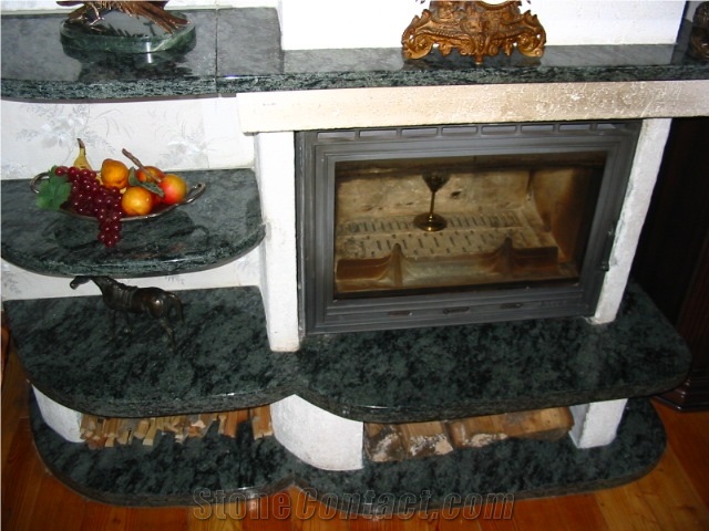 Blue Pearl Granite Fireplaces