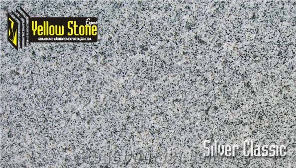 Silver Classic Granite Slabs, Blocks