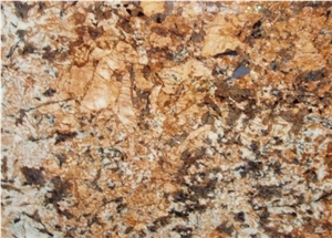 Mascarello Granite Polished Slabs, Brazil Yellow Granite