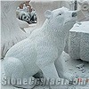 White Granite Animal Sculpture