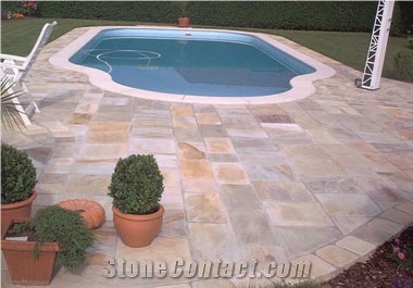 Natural Stone Flooring Around Pools