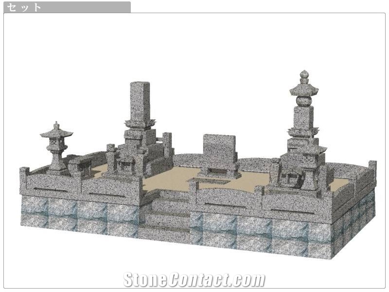 Grey Granite Japanese Monuments,Tombstones