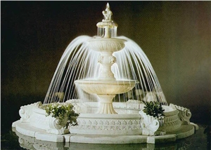 White Marble Fountain