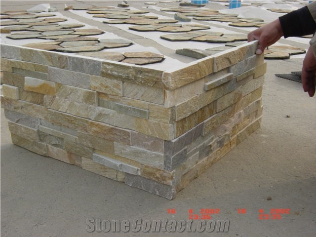 Cultural Stone, Beige Slate Cultured Stone