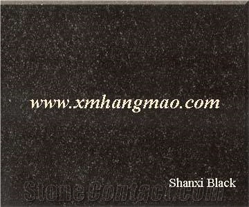 Hm-063 Shanxi Black Granite Slabs & Tiles, China Black Granite
