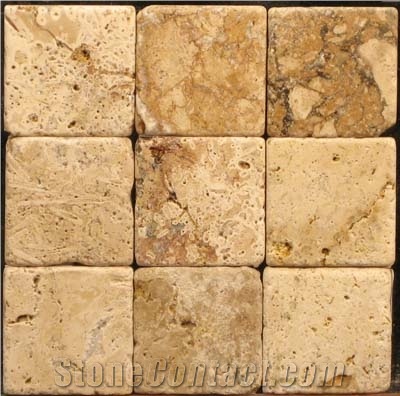 Antiqued Tumbled Marble-scabas Rosa