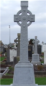 Grey Granite Monument,Cross Tombstone