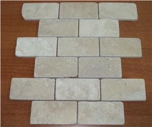 Beige Travertine Brick Mosaic