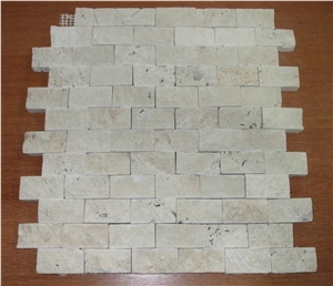 Beige Travertine Brick Mosaic