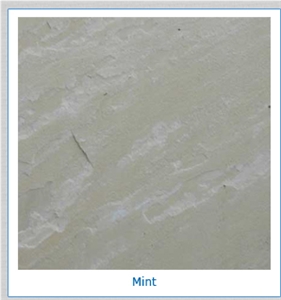 Gwalior Mint Green Sandstone Slabs & Tiles, India Green Sandstone