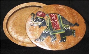 Stone - Box with Inlay Work